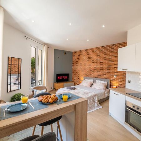Grand Studio Climatise Tres Proche Monaco Beausoleil Exterior foto